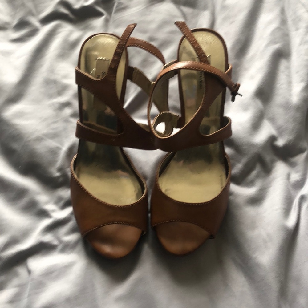 Brown Leather Heels